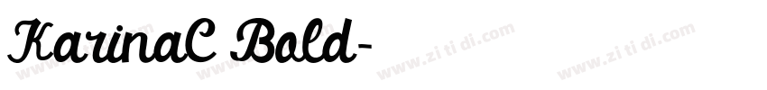 KarinaC Bold字体转换